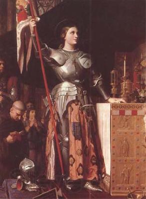 Jean Auguste Dominique Ingres Joan of Arc at the Coronation of Charles VII in Reims Cathedral (mk09) Norge oil painting art